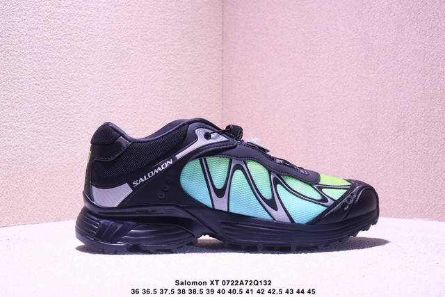 Salomon Xt-Whisper 萨洛蒙户外越野跑鞋 鞋面采用Sensifit贴合技术 全方位贴合包裹脚型 鞋跟部鞋底牵引设计 提供强大的抓地性能 更适应野