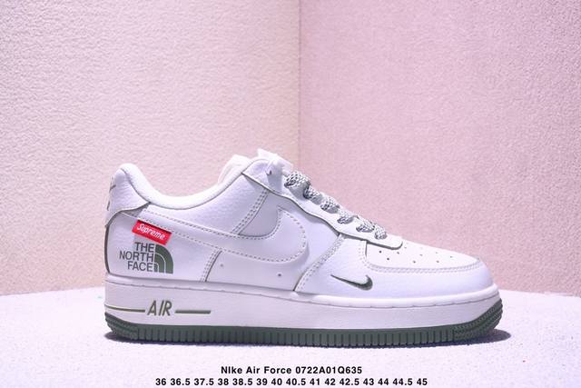 海外限量发售！公司级Nike Air Force 1 '07 Low “Lv联名 米白蓝黑”空军一号 低帮 运动鞋 休闲鞋 折边针车 工艺难度大 原楦头原纸板