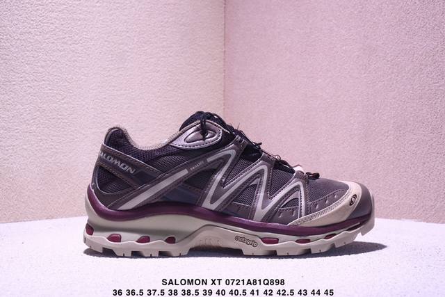 公司级Salomon萨洛蒙 Xt-Quest 探索者系列户外越野跑鞋鞋面采用Sensifit贴合技术 全方位贴合包裹脚型 鞋跟部鞋底牵引设计 提供强大的抓地性能