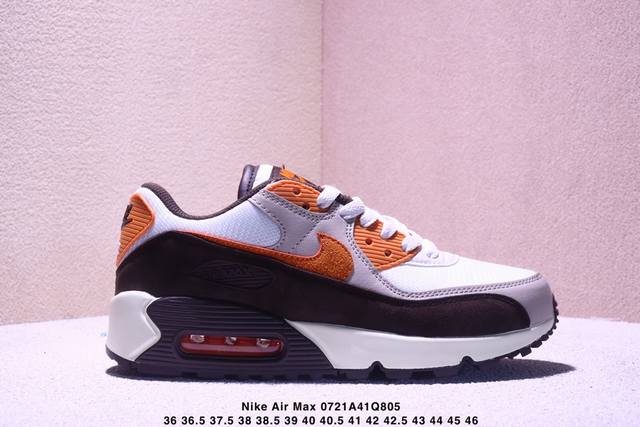 公司级Nike Air Max 90 初代复古气垫百搭休闲运动慢跑鞋复古小气垫史上第一双可视气垫跑鞋 凭借着 Air Max 气垫带来的舒适脚感和鞋面面料上的不