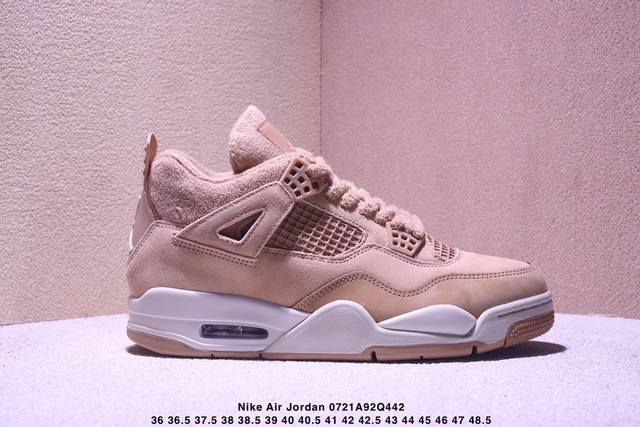 耐克 Nike Air Jordan 4 Retro Og迈克尔 乔丹Aj4代乔4 中帮复古休闲运动文化篮球鞋。秉承轻量化的速度型篮球鞋设计思想完成设计，降低重