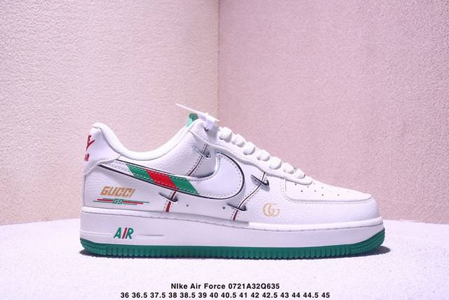 海外限量发售！公司级Nike Air Force 1 '07 Low Lv联名-白绿 空军一号低帮 运动鞋 休闲鞋 折边针车 工艺难度大 原楦头原纸板 原装鞋盒