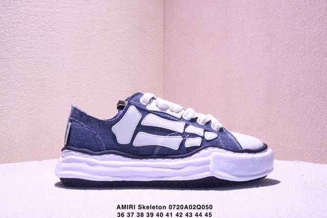 Amiri Skeleton High 骨骼鞋-Skel Top Sneakers低帮洛杉矶街头之王 原装裸鞋级 区分市面所有在售版本 正确鞋舌外翻细节 正确骨