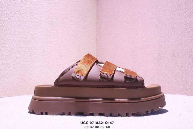 Ugg La云系列 厚底模式贴 凉拖鞋Xm0718Q147