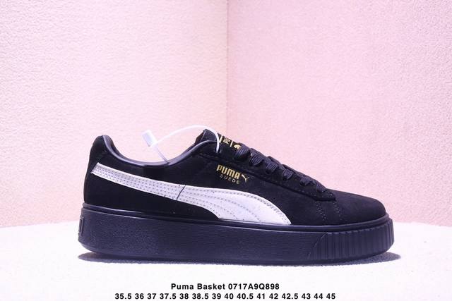真标Puma Basket Platform 复古单品彪马 防滑耐磨低帮德训板鞋Xm0717Q898