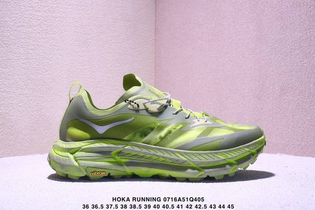 公司级Satisfy X Hoka Running Mafate Trail 全新配色 网面透气 运动鞋此球鞋继承了Hoka的经典越野鞋型Mafate Spee