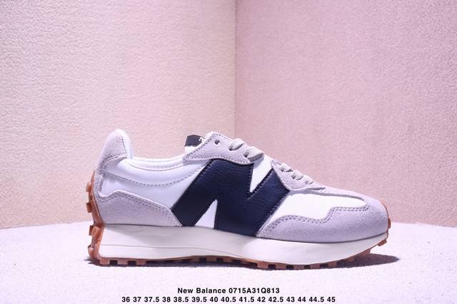 新百伦 New Balance Nb327系列 皮面复古休闲运动慢跑鞋 Ws327Ra全新 New Balance 327 系列，以更纯粹的复古风格设计打造的全