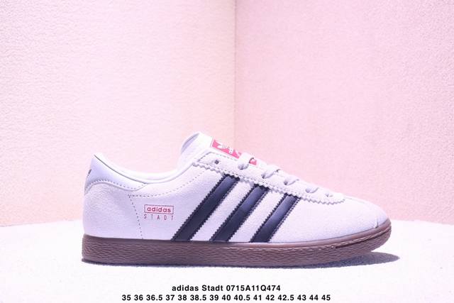 Adidas Originals Stadt 柔软舒适 防滑耐磨 低帮 板鞋 男女同款 Xm0715Q474