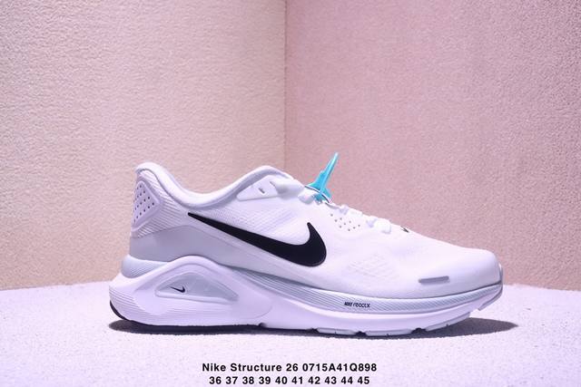 公司级Nike Air Zoom Structure 26 耐克 登月网面系列 训跑练步鞋货号:Hj 2- 尺码:36-45Xm0715Q898