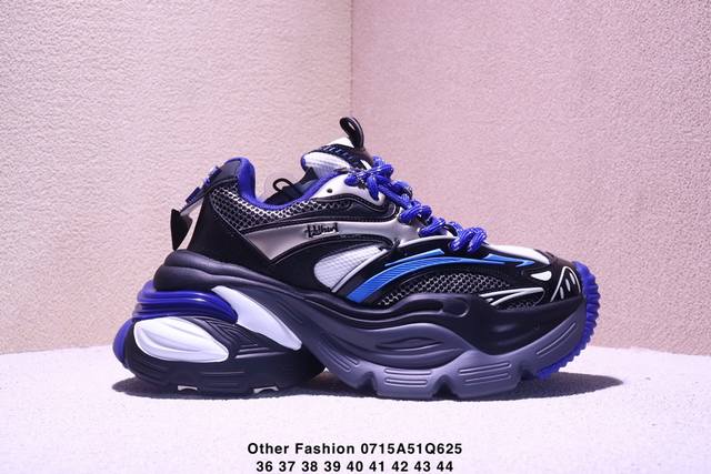 采用高品质皮革材质，轻量Eav发泡橡胶大底，Other Fashion Shoes系带低帮休闲运动老爹鞋。 类型：男女鞋码数：36 37 38 39 40 41