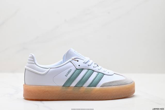 公司级Adidas Originals Samba Xlg 桑巴舞系列 阿迪达斯 三叶草 绅士德训足球风百搭低帮休闲运动板鞋货号:Jp7370尺码:36 36.