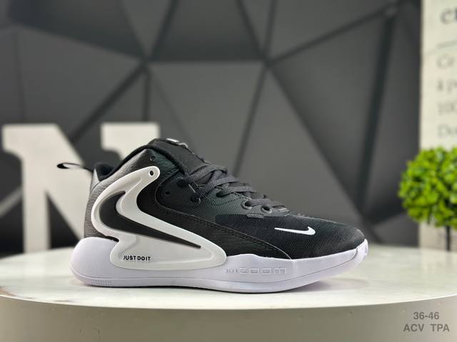 耐克 Nike Zoom Hyperset 2 Se Hd2025倒钩 抗扭抓地 防滑耐磨 实战 时尚百搭 篮球鞋货号:Fq7070-001尺码:36-46 A