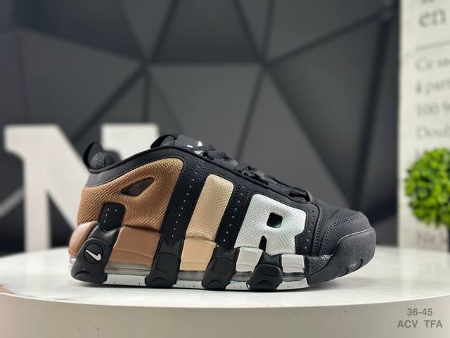 耐克 Nike Wmns Air More Uptempo Gs Barely Green 皮蓬初代系列经典高街百搭休闲运动文化篮球鞋美国队配色货号:Fz305