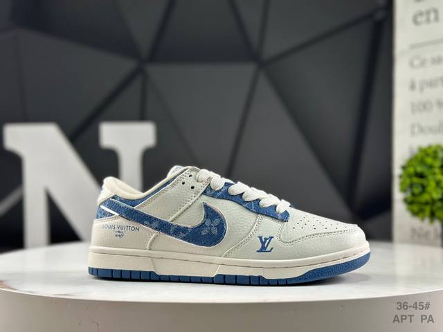 福利特价耐克 Nike Sb Dunk Low X Louis Vuitton 纯原大厂出品 极力推荐原装头层材料 独家版型蒸餾加工帶來的是更好的视觉和脚感体验