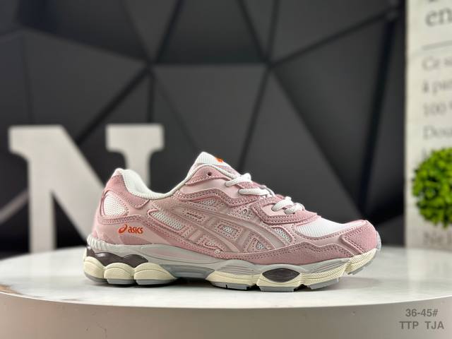 亚瑟士 Asics Gel-Nyc亚瑟士运动休闲透气专业跑鞋 鞋面采用反绒皮与网布拼接 透气舒适兼具休闲时尚 结合简明的配色 展现品牌的传承及引领复古流行的主题
