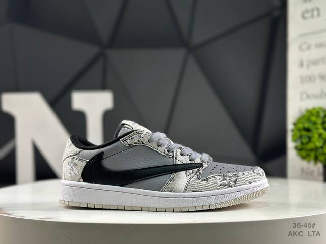 海外爆款限量发售！耐克 Travis Scott X Fragment Design X Jordan Air Jordan 1 Low Og Sp Lv联名-