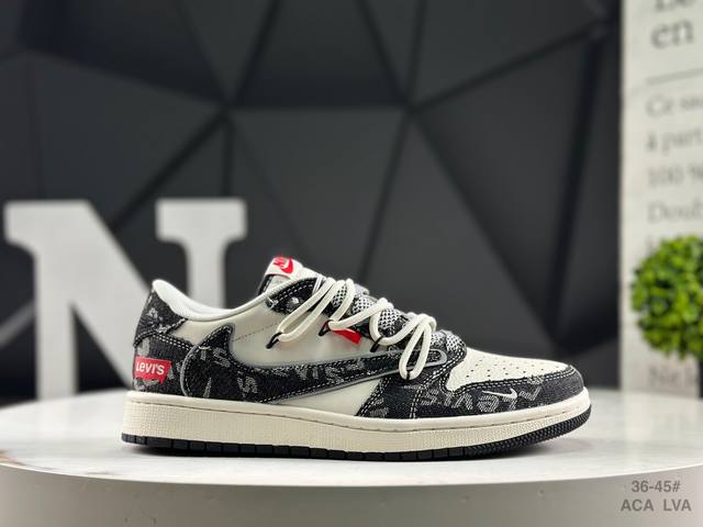 耐克 海外爆款限量发售！公司级 Travis Scott X Fragment Design X Jordan Air Jordan 1 Low Og Sp 李