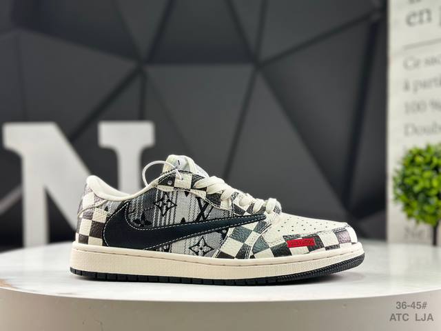 耐克 Travis Scott X Fragment Design X Air Jordan 1 Low Og Sp Aj1 乔1 Supreme联名-低帮文化