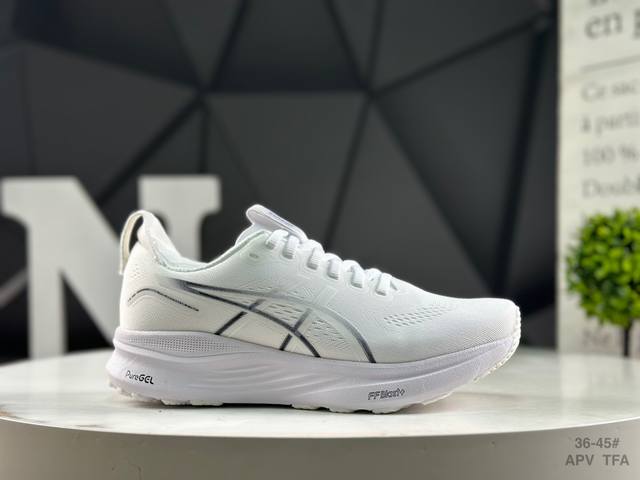 亚瑟士 Asics Gel-Kayano 32 亚瑟士 Platinum低帮专业有氧超轻便运动跑步鞋全新原装数据开发 符合人体工程学 一体式双层编制鞋面 高弹性
