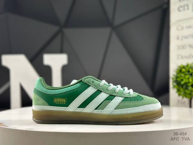 阿迪达斯 Bad Bunny X Adidas Originals Gazelle Indoor 三叶草休闲防滑耐磨低帮板鞋 货号：Js5049尺码：36-45