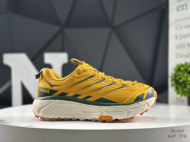 公司级带半码Hoka Mafate Speed Three 2 玛法特 超轻厚底轻量山地跑步鞋 货号：1141572 Bys尺码： 36 36.5 37 38