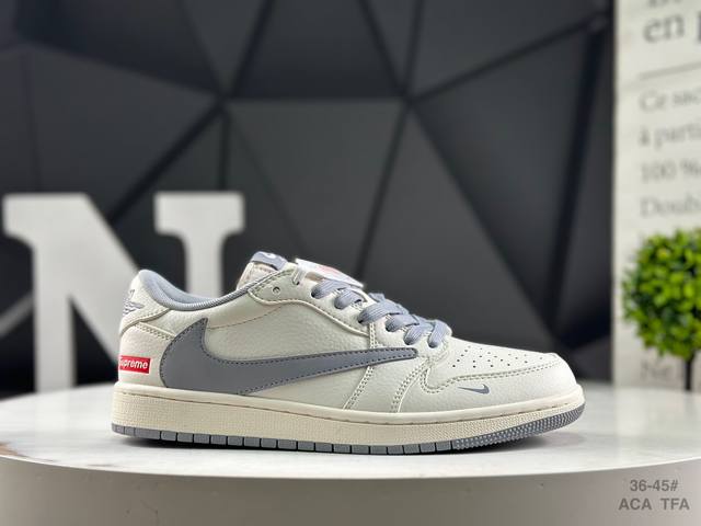 耐克 Travis Scott X Fragment Design X Air Jordan 1 Low Og Sp Aj1 乔1 Supreme联名-低帮文化