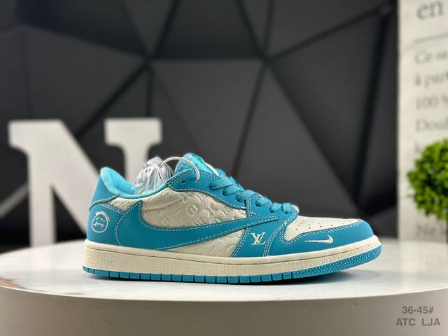 公司级带半码 耐克 Travis Scott X Fragment Design X Jordan Air Jordan 1 Low Og Sp “迪奥联名 多