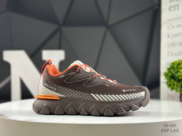迪桑特 Descente Boa Dualis都市通勤 Gore-Tex 时尚舒适 防滑耐磨 时尚休闲运动覆盖防水男子越野跑鞋 官方同步上架 适合技术路线单日徒