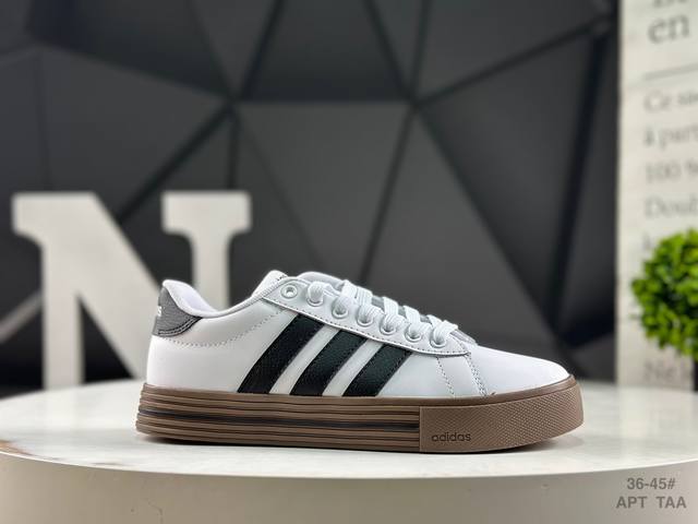 阿迪达斯 Adidas Barreda Daily 4.0 阿迪舒适减震低帮休闲板鞋 货号：Jr0077-01尺码：36 36.5 37.5 38 38.5 3