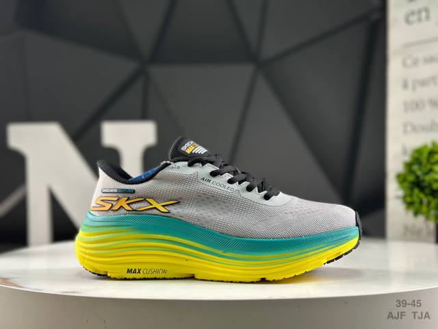Skechers 斯凯奇 高透气回弹舒适缓震一脚蹬设计运动跑步鞋尺码：如图所示 Ajf Tja