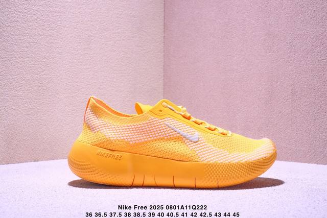 Nike Free 2025 织物 亲肤时尚百搭简约 透气 低帮 训练鞋 男女款 橙色Xm0801Q222