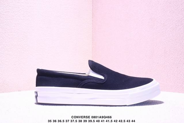新品上市实拍Converse 匡威 男女鞋真标硫化工艺日版限定，匡威Converse Deck Star Slip On 67 Black White 低帮帆布