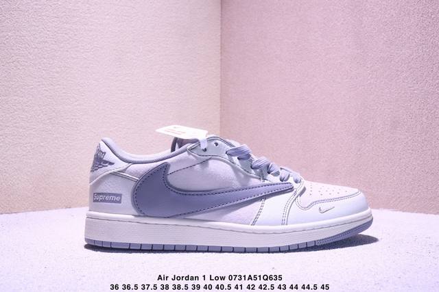海外爆款限量发售！公司级 Travis Scott X Fragment Design X Jordan Air Jordan 1 Low Og Sp Supr