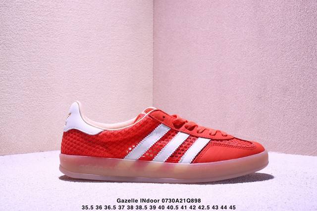公司级Adidas Originals Gazelle Indoor 三叶草休闲防滑耐磨低帮板鞋鞋头出色设计 塑就出众贴合感稳固的后跟贴合足部曲线设计软弹舒适