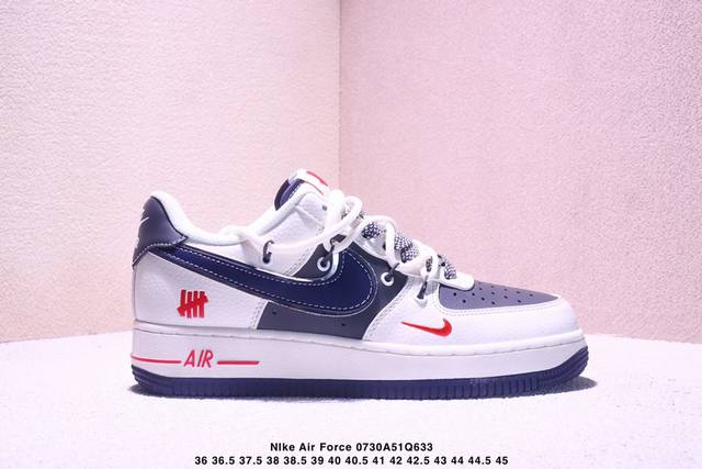 海外限量发售！公司级Nike Air Force 1 '07 Low “闪电联名 水泥灰抽绳”空军一号 低帮 运动鞋 休闲鞋 折边针车 工艺难度大 原楦头原纸板