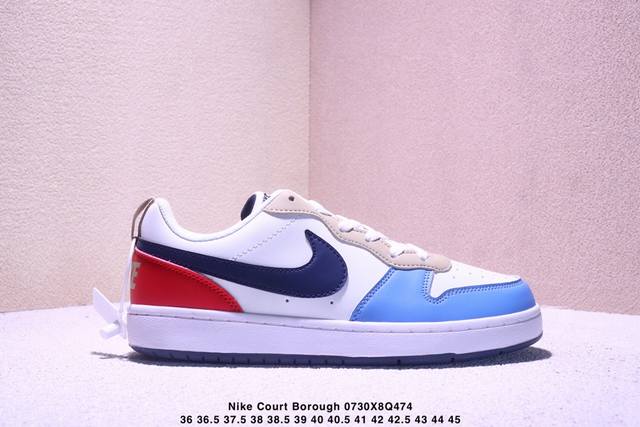 Nike Court Borough Low 耐克 低帮 黑红 低帮百搭透气休闲运动板鞋，经典耐用的设计，兼顾舒适脚感和出众风范，演绎匠心之作。结构性的支撑贴合