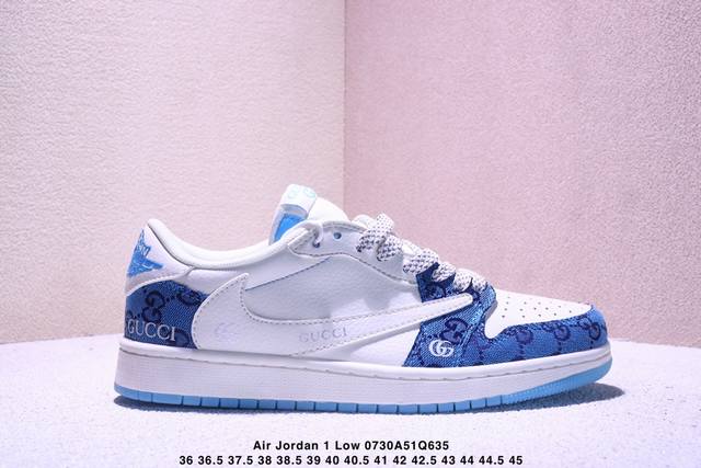 海外爆款限量发售！公司级 Travis Scott X Fragment Design X Jordan Air Jordan 1 Low Og Sp “Lv联