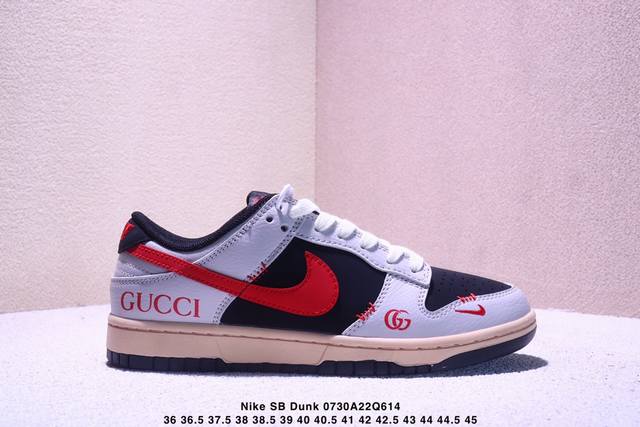 海外爆款限量发售！高端定制Nike Sb Dunk Low “巴黎世家联名---奶白蓝生胶” 高端定制 低帮休闲板鞋 定制鞋盒 大厂纯原品质出货 超高清洁度 皮