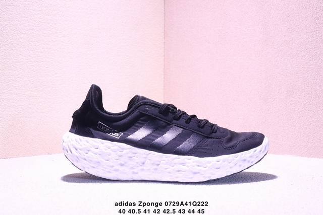 Adidas Originals Zponge 舒适百搭耐磨透气轻便 低帮 休闲城市通勤跑步鞋 男女同款Xm0729Q222