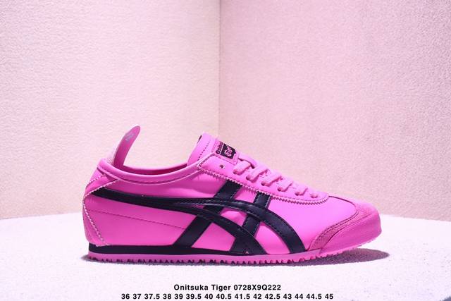 Onitsuka Tiger鬼塚虎 Mexico 66 复古时尚 透气 低帮 生活休闲鞋 男女款 粉色Xm0728Q222