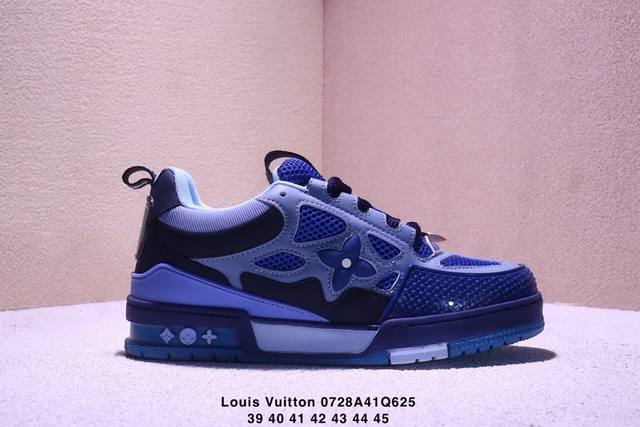 真标Louis Vuitton Trainer Sneaker Low 全新 Lv 路易威登 休闲运动文化百搭板鞋 尺码:39-45Xm0728Q625