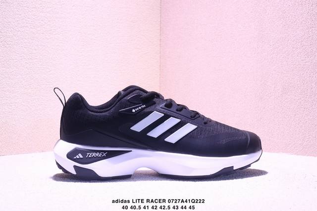 Adidas Lite Racer 4.0 舒适百搭 减震耐磨透气轻便 低帮 生活休闲鞋 男女同款 Xm0727Q222