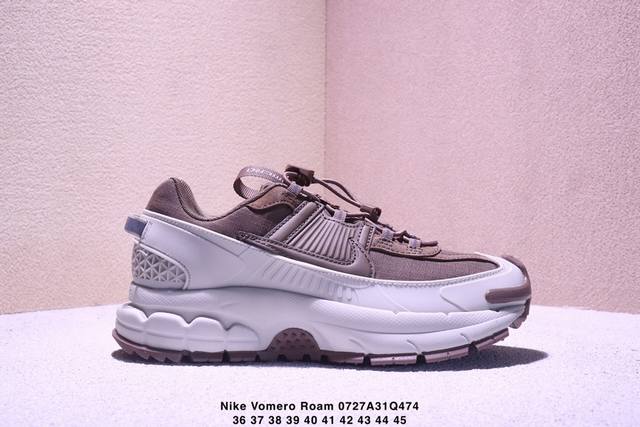 耐克Nike Zoom Vomero Roam马拉松复古跑五代休闲运动慢跑鞋采用环保纤维革饰片组合网眼布鞋面材质 升级正确后跟Tpu加固 耐弯折热塑框架支撑鞋身