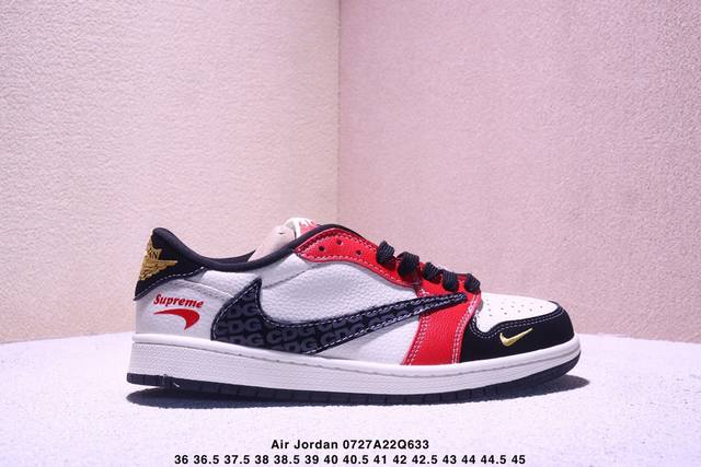 Travis Scott X Fragment Design X Jordan Air Jordan 1 Low Og Sp “北面联名 反光猪八抽绳” 多方联