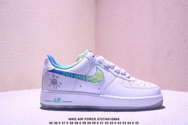 耐克Nike Air Force 1’07空军一号低帮百搭休闲运动板鞋。柔软、弹性十足的缓震性能和出色的中底设计，横跨复古与现代的外型结合，造就出风靡全球三十多