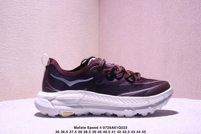 Satisfy X Hoka One One Mafate Speed 4 时尚百搭防滑耐磨 低帮跑步鞋 男女同款 Xm0726Q222