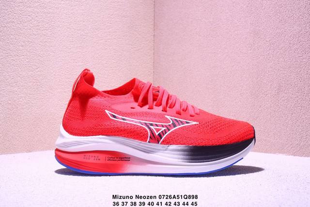 公司级Mizuno美津浓 Neozen 舒适百搭减震耐磨 低帮马拉松跑步鞋货号:J1Gc25 2尺码:36-45Xm0726Q898