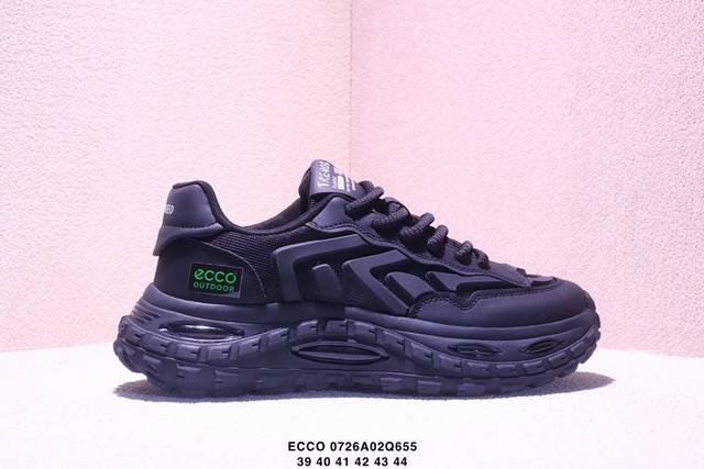Ecco爱步 广东原版透气 配备原版三件套 防尘纸 高弹大底 全头层牛皮 新款百搭休闲款 纯手工制成 鞋面走线工整 清晰质感 原单品质 拼接运动透气网布 采用E