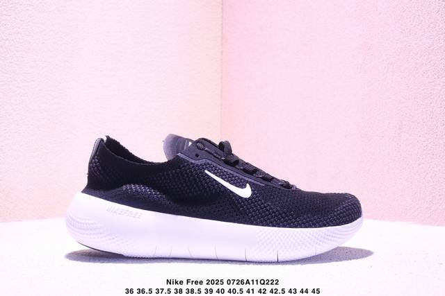 真标Nike Free 2025 耐克新款飞织面 透气缓震运动跑鞋 官方同步出货 飞织鞋面提供出色的弹性和支撑力鞋底融入凹槽设计 塑就柔韧灵活性 令运动自由无拘