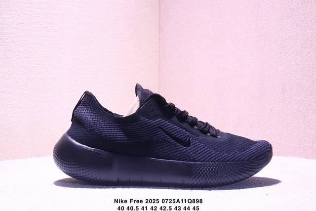 真标Nike Free 2025 耐克新款飞织面 透气缓震运动跑鞋 官方同步出货 飞织鞋面提供出色的弹性和支撑力鞋底融入凹槽设计 塑就柔韧灵活性 令运动自由无拘